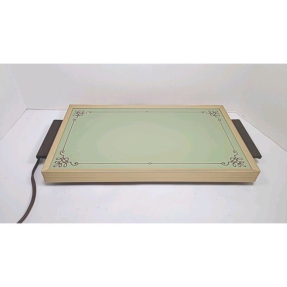 VTG Devon Electric Hot Tray Warming Plate (16"x9") USA 1418 Avocado W/box MCM - Picture 2 of 6